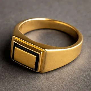 Anillo Oro 18K Caballero Talla 9