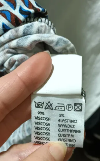 Top tirantes estampado geométrico M-L