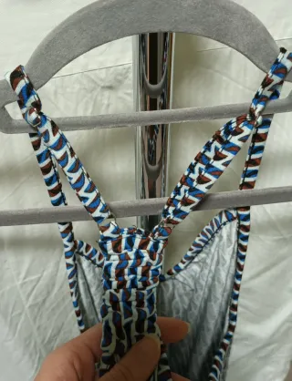 Top tirantes estampado geométrico M-L