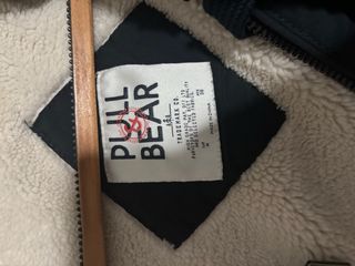 Pull&Bear Chaquetón Azul Talla M