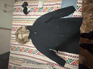 Pull&Bear Chaquetón Azul Talla M