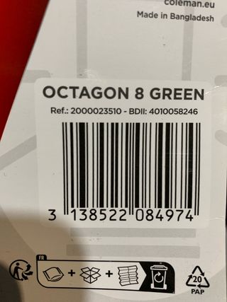 Tienda Campaña Coleman Octagon 8