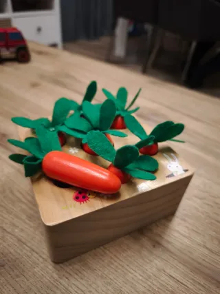 Juego Montessori Zanahorias