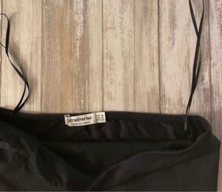 Top negro Stradivarius Talla XS