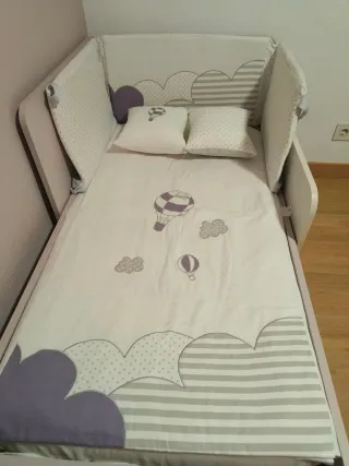 Maxi cuna con colchón y más