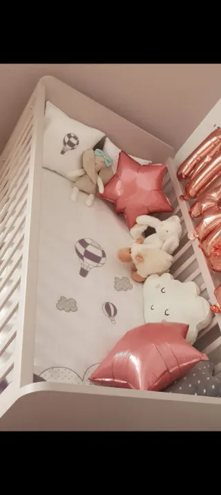 Maxi cuna con colchón y más
