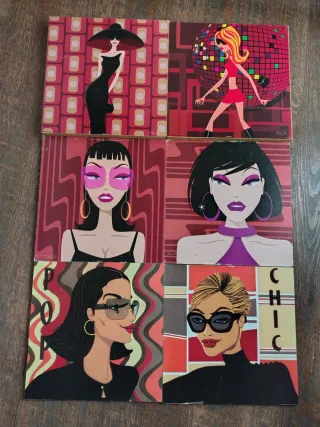 6 Cuadros Decorativos Estilo Pop Art