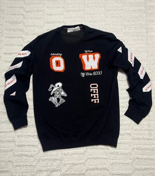 Sudadera Off-White Negra con Estampado