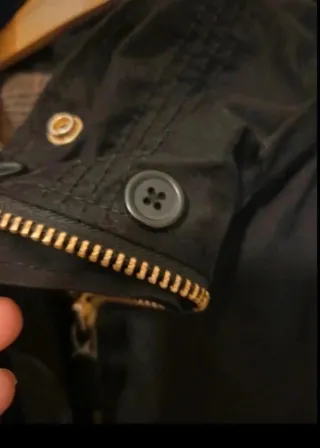 Parka Zara Trafaluc Mujer Negra