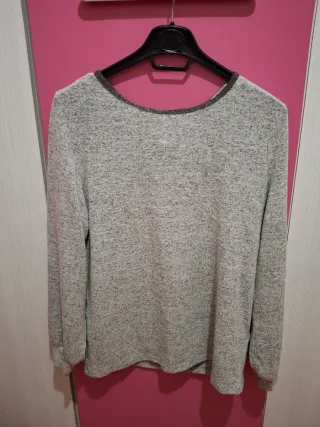 Jersey Naf Naf mujer gris