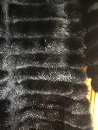 Abrigo de pelo natural viso