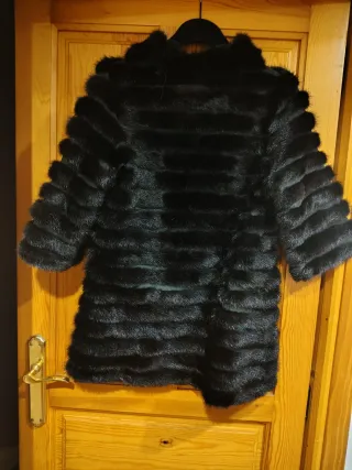 Abrigo de pelo natural viso