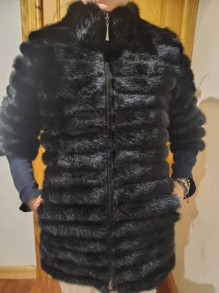 Abrigo de pelo natural viso