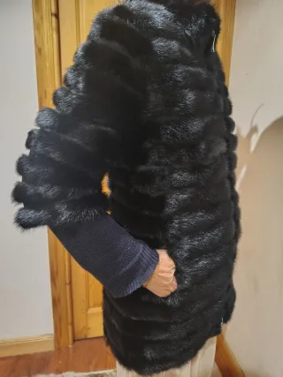 Abrigo de pelo natural viso