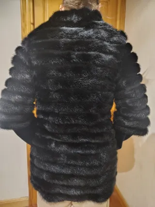 Abrigo de pelo natural viso