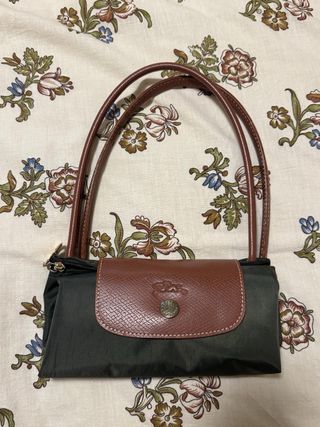 Bolso Longchamp Verde Plegable
