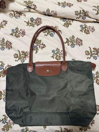 Bolso Longchamp Verde Plegable