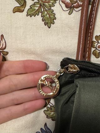 Bolso Longchamp Verde Plegable