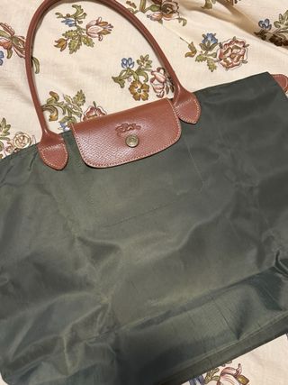 Bolso Longchamp Verde Plegable