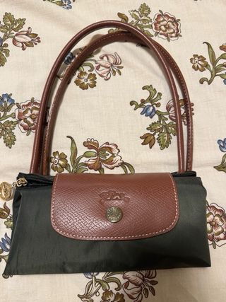 Bolso Longchamp Verde Plegable