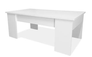 Mesa Centro Elevable Nyana Home Blanca