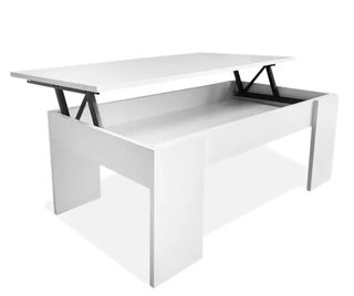 Mesa Centro Elevable Nyana Home Blanca