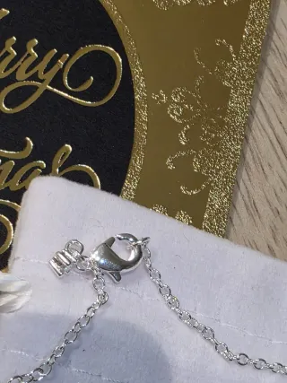 Collar Pandora Corazón Rojo y Plata