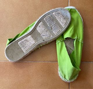 Zapatillas de esparto verdes