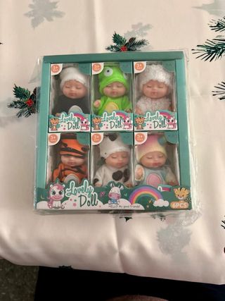 Set 6 Muñecos Bebés Lovely Doll nuevo