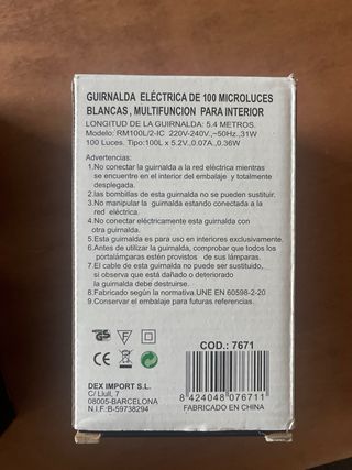 3 Juegos de 100 Luces Micro-Bombillas Multifunción