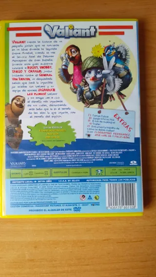 DVD Valiant Película Animada Español