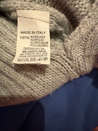 Chaleco gris de punto