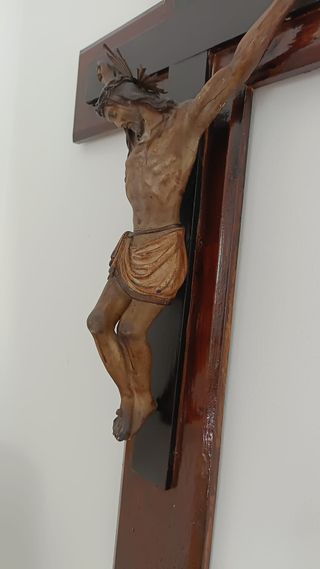 CRUCIFIJO ANTIGUO DE MADERA