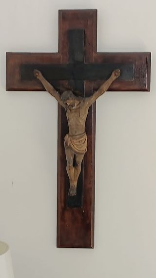 CRUCIFIJO ANTIGUO DE MADERA
