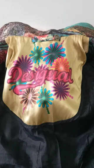 Abrigo estampado multicolor