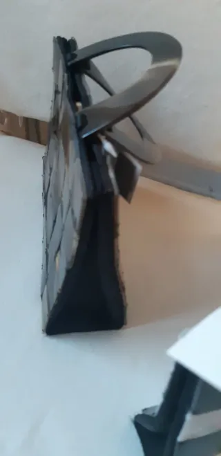 Bolsos de fiesta (2 unidades). Nacar y asas de ast