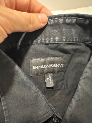 Camisa Emporio Armani Negra Talla L