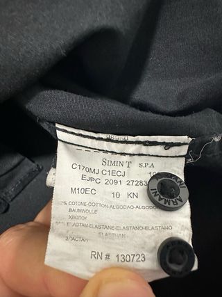 Camisa Emporio Armani Negra Talla L