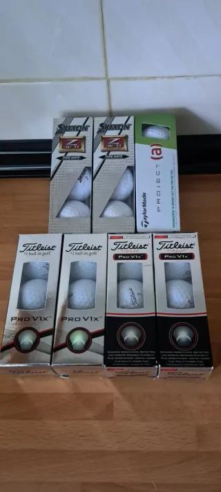 Bolas de Golf Titleist Pro V1x Srixon TaylorMade