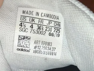 Scarpe Adidas 36.5 bianche