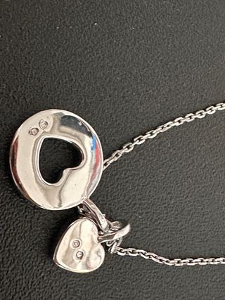 Collar Swarovski Corazón Doble