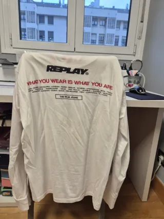 Camiseta Replay Blanca Talla s