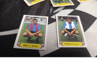 350 cromos Liga 81-82 sin repetir recuperados y