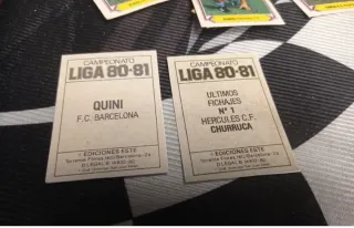 350 cromos Liga 81-82 sin repetir recuperados y