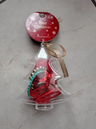 Set lacci e mollette capelli Natale