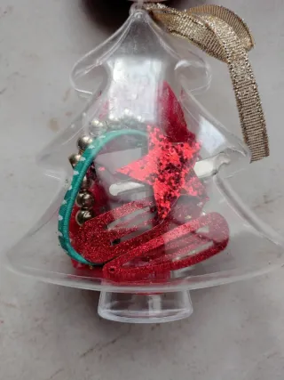 Set lacci e mollette capelli Natale