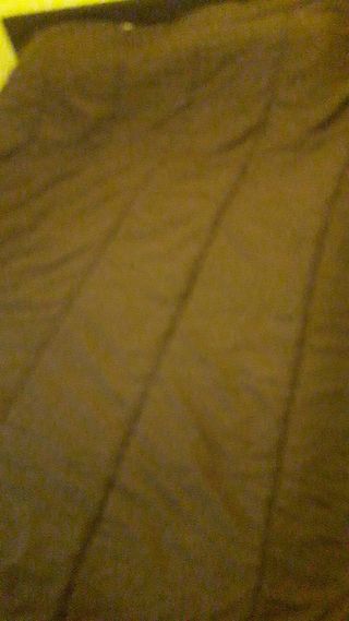 Edredón reversible marrón