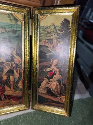 Tríptico antiguo restaurado