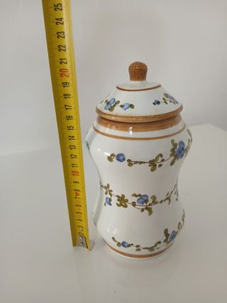 Barattolo Ceramica Bassano Fiori Blu