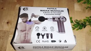 Pistola Masaje + 4 Accesorios